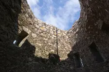 The keep of the Castelo dos Mouros, Sintra, Portugal, 2009. Creator: Samuel Magal