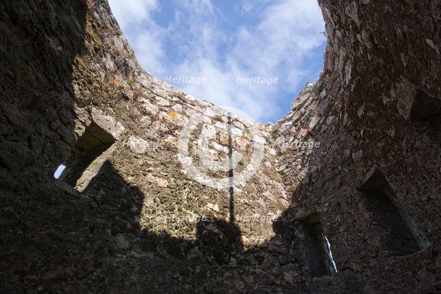 The keep of the Castelo dos Mouros, Sintra, Portugal, 2009. Creator: Samuel Magal.