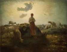 The Keeper of the Herd, 1871/74. Creator: Jean Francois Millet