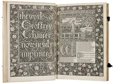 The Kelmscott Chaucer - The Works of Geoffrey Chaucer Now Newly Imprinted, 1896. Creator: Sir Edward Coley Burne-Jones