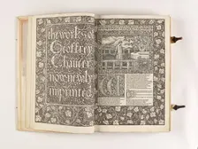 The Kelmscott Chaucer - The Works of Geoffrey Chaucer Now Newly Imprinted, 1896. Creator: Sir Edward Coley Burne-Jones