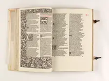 The Kelmscott Chaucer - The Works of Geoffrey Chaucer Now Newly Imprinted, 1896. Creator: Sir Edward Coley Burne-Jones