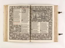 The Kelmscott Chaucer - The Works of Geoffrey Chaucer Now Newly Imprinted, 1896. Creator: Sir Edward Coley Burne-Jones