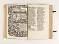 The Kelmscott Chaucer - The Works of Geoffrey Chaucer Now Newly Imprinted, 1896. Creator: Sir Edward Coley Burne-Jones