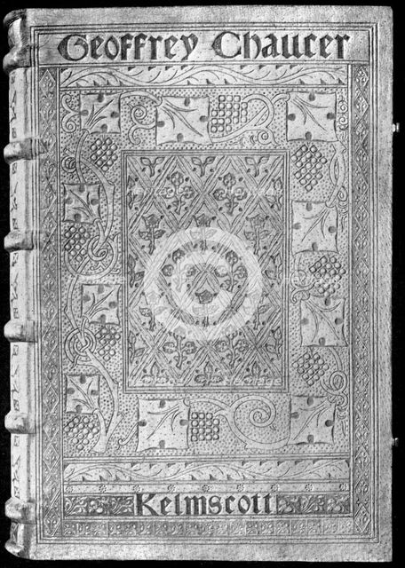 The Kelmscott Chaucer, with a special binding by William Morris, 1896 (1901). Artist: Unknown