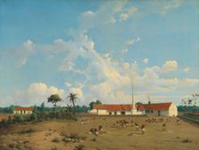 The Kemanglen Sugar Factory near Tegal (or Tagal), Java, 1870-1875. Creator: Abraham Salm