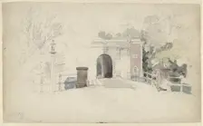 The Kennemer or Nieuwpoort in Haarlem, 1837-1888. Creator: Johannes Josephus Destree