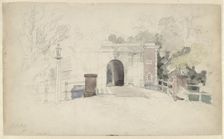 The Kennemer or Nieuwpoort in Haarlem, 1837-1888. Creator: Johannes Josephus Destree