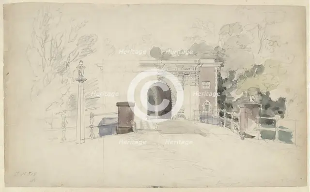 The Kennemer or Nieuwpoort in Haarlem, 1837-1888. Creator: Johannes Josephus Destree.