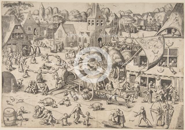 The Kermis at Hoboken, ca. 1559. Creator: Frans Hogenberg.
