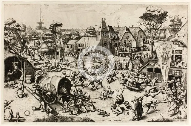 The Kermis of Saint George, c. 1559. Creator: Johannes van Doetecum I.
