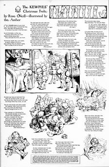 The Kewpies and the Little Browns, (first Kewpies cartoon). From Ladies home journal and practical