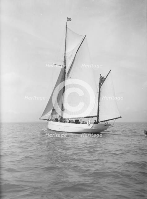 The ketch 'Aphrodite' under sail, 1911. Creator: Kirk & Sons of Cowes.