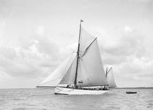 The ketch Aphrodite under sail, 1912. Creator: Kirk & Sons of Cowes
