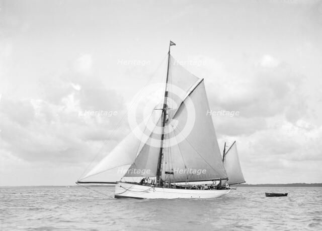 The ketch 'Aphrodite' under sail, 1912. Creator: Kirk & Sons of Cowes.