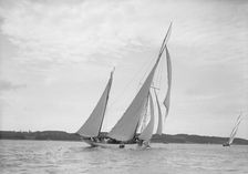 The ketch Corisande under sail, 1911. Creator: Kirk & Sons of Cowes