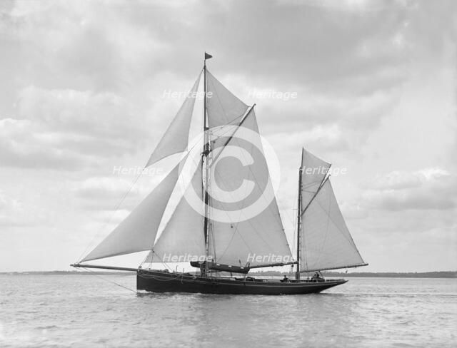 The ketch 'Palatina' under way, 1911. Creator: Kirk & Sons of Cowes.