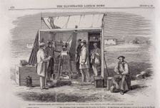 The Kew heliograph being used in an eclipse-viewing expedition to Spain, 1860