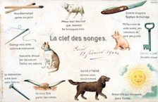 The key of the dreams French Postcard, c1900