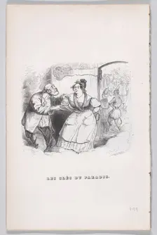 The Keys to Paradise from The Complete Works of Béranger, 1836. Creator: Pierre Francois Godard