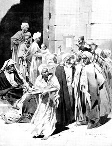 The Khedive's Wedding at Cairo: reading the news, 1895. Creator: Unknown
