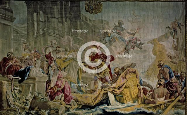 The Kidnap of Helen' tapestry from the Beauvais tapestry factory.