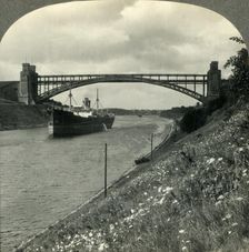 The Kiel Ship Canal Connecting the Baltic and North Seas, Kiel, Germany c1930s. Creator: Unknown