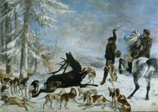 The kill of deer (L'Hallali au cerf), ca 1867