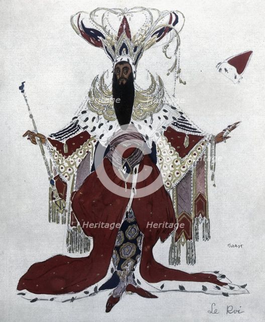 The king, 1907. Creator: Bakst, Leon (1866-1924).