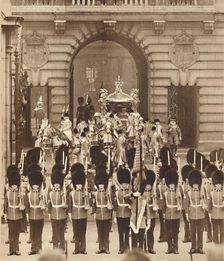 The King and Queen Leave the Palace for their Coronation 1937. Creator: Unknown