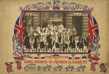 The King and Queen Leaving Buckingham Palace 1937. Creator: Photochrom Co Ltd of London