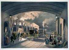 The King at New Cross Station, 1844. Creator: Unknown