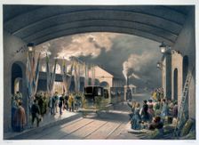 The King at New Cross Station, 1844. Creator: Unknown