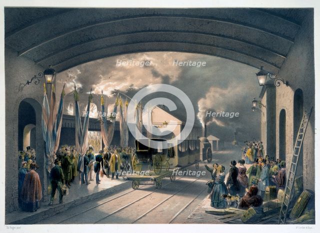 The King at New Cross Station, 1844. Creator: Unknown.