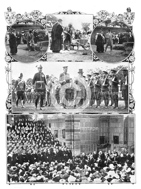 The King at Rugby School, 1909. Creators: Montague Dixon, Graphic Photo Union, World's Graphic Press.