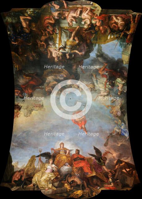 The King governs by himself, 1661, 1680s. Artist: Le Brun, Charles (1619-1690)