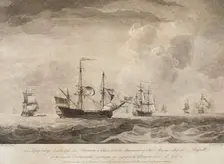 The King George Disabled..., 1753. Creator: John Boydell