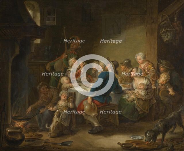 The King Drinking, mid-18th century. Creator: Franois Eisen.