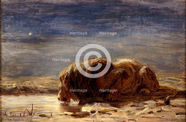 The king drinks, 1875. Artist: Briton Riviere
