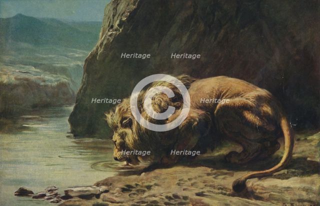 'The King Drinks', 1881, (1922). Creator: Briton Riviere.