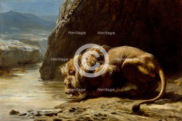 The King Drinks, 1881. Creator: Briton Riviere.