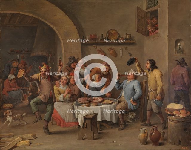 The King Drinks, between 1650 and 1660. Creator: David Teniers II.