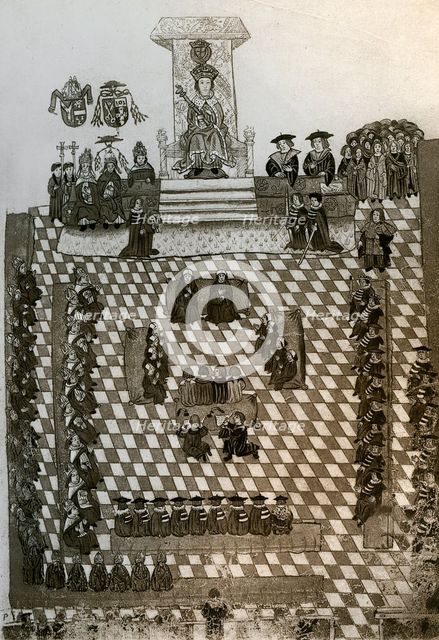 'The King in Parliament', c1515, (1902).Artist: Thomas Wriothesley