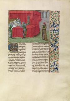 The King of Cyprus Killed by his Brothers Persecutors, c1360s; about 1480-1483. Creator: Master of the Getty Froissart