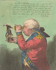 The King of Brobdingnag and Gulliver.-Vide. Swift's Gulliver: Voyage to Brobdingn..., June 26, 1803. Creator: James Gillray