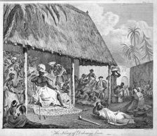 The King of Dahomey's levee, 1793. Creator: Francis Chesham