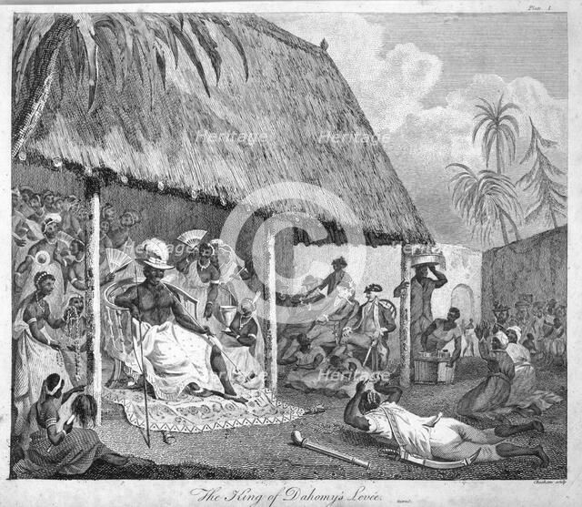The King of Dahomey's levee, 1793. Artist: Francis Chesham