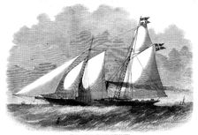 The King of Denmark's New Steam-yacht the "Falkin", 1858. Creator: Unknown