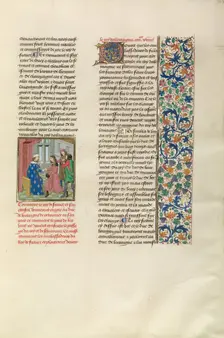 The King of France Sending a Messenger to the German Emperor, c1380s, about 1480-1483. Creator: Unknown