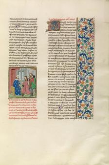 The King of France Sending a Messenger to the German Emperor, c1380s, about 1480-1483. Creator: Unknown